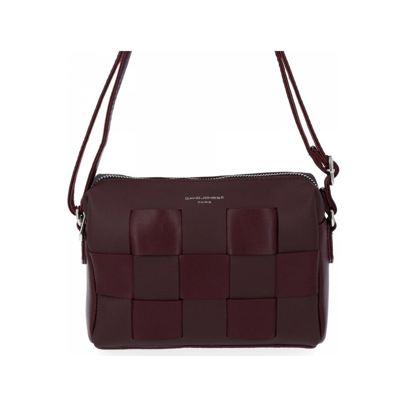 Dámska kabelka listonoška David Jones bordová 6645-1 29024374