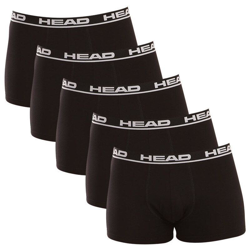 5PACK pánske boxerky HEAD čierne (701203974 010) 63411583