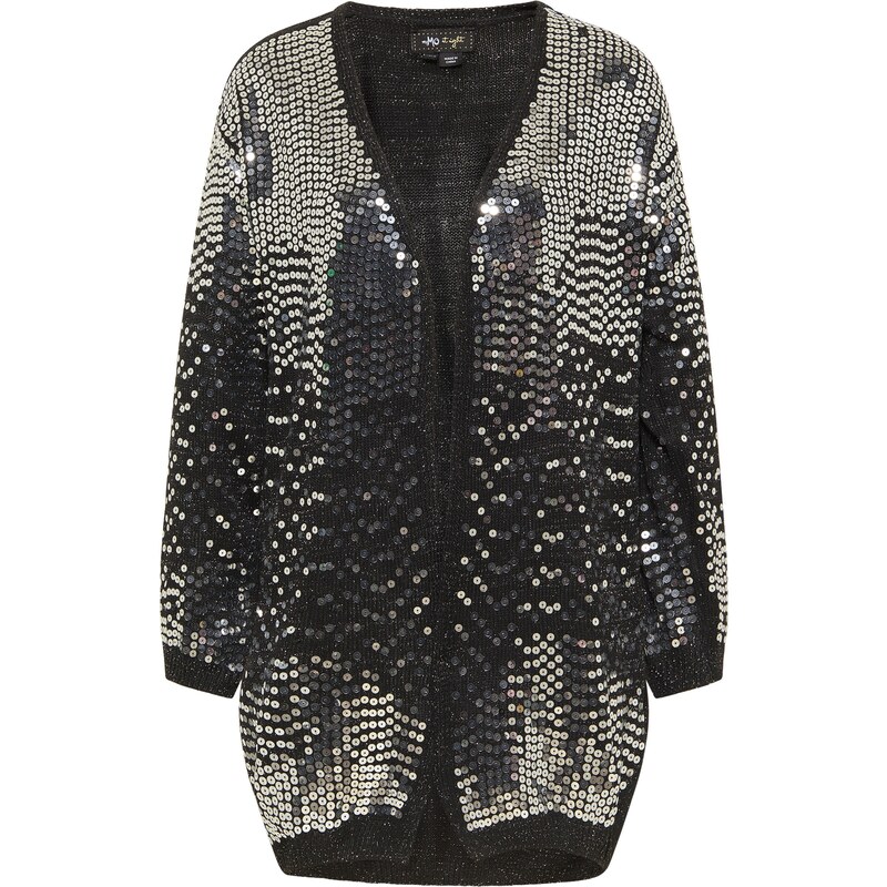 myMo at night Kardigán čierna / strieborná 65867564
