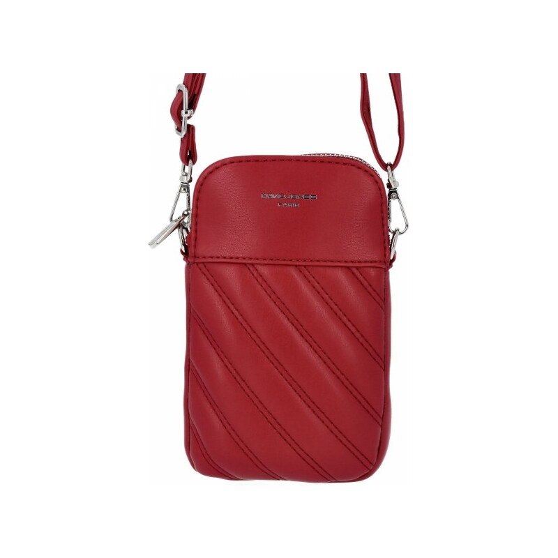 Dámska kabelka listonoška David Jones bordová 6617-1 29062744