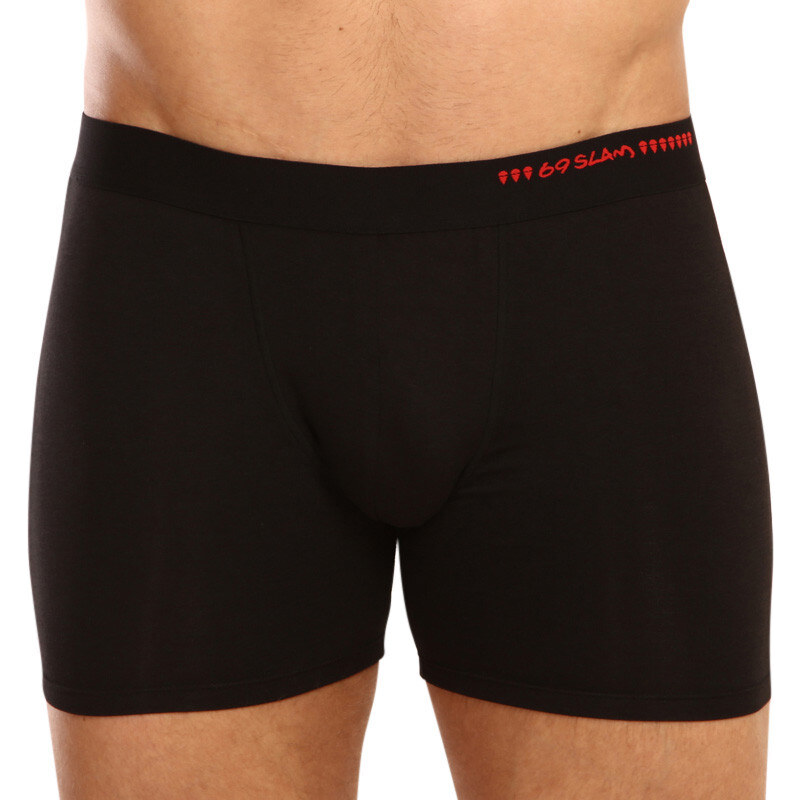 Pánske boxerky 69SLAM fit bamboo plain (MBWPLN-BK) 65118216