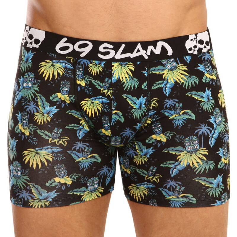 Pánske boxerky 69SLAM fit bamboo tiki face (MPBIKI-BB) 65363685