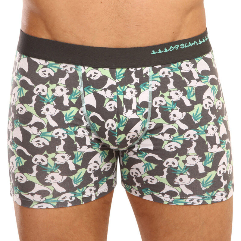 Pánske boxerky 69SLAM fit bamboo panda boo (MPBPBO-BB) 65363686