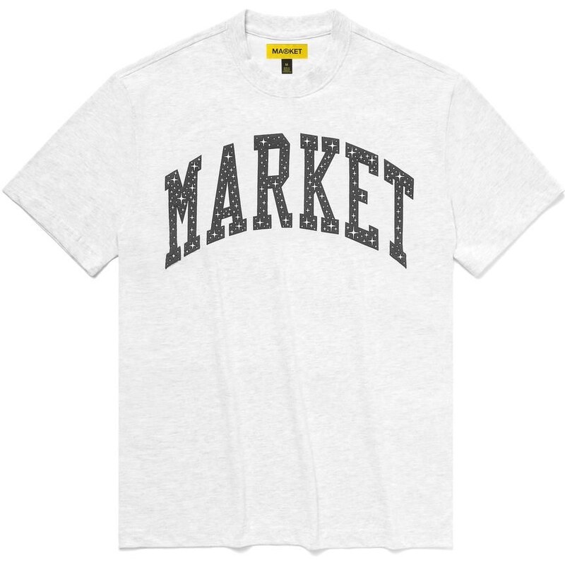 Market Arc Puff T-shirt Ash Grey - Pánske - Tričko MARKET - Sivé - 66355676