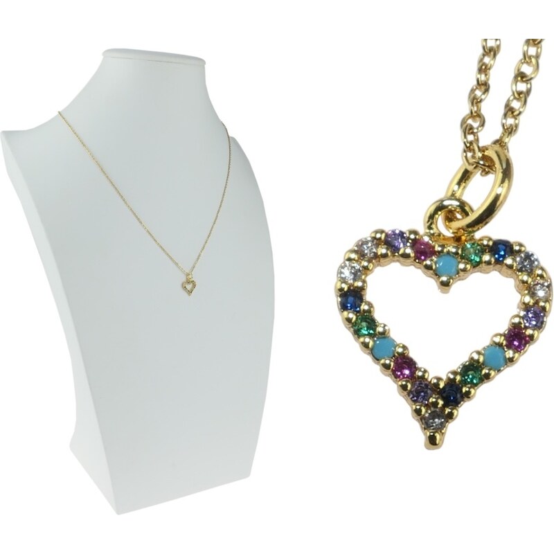 CITY STORM Retiazka s príveskom srdiečko v zlatom prevedení 66889342