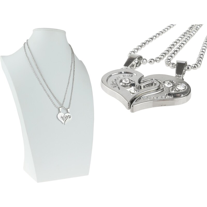 CITY STORM Retiazka s partnerským príveskom srdiečko s očkami 66889182