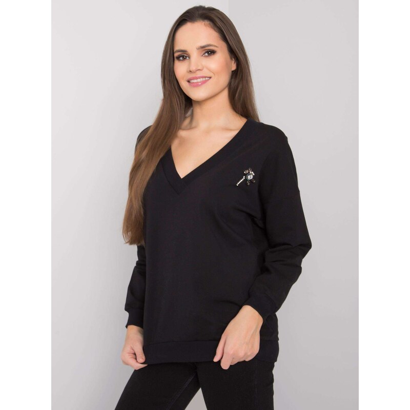 RUE PARIS Sweatshirt-RV-BL-7370.78P-black 64787522