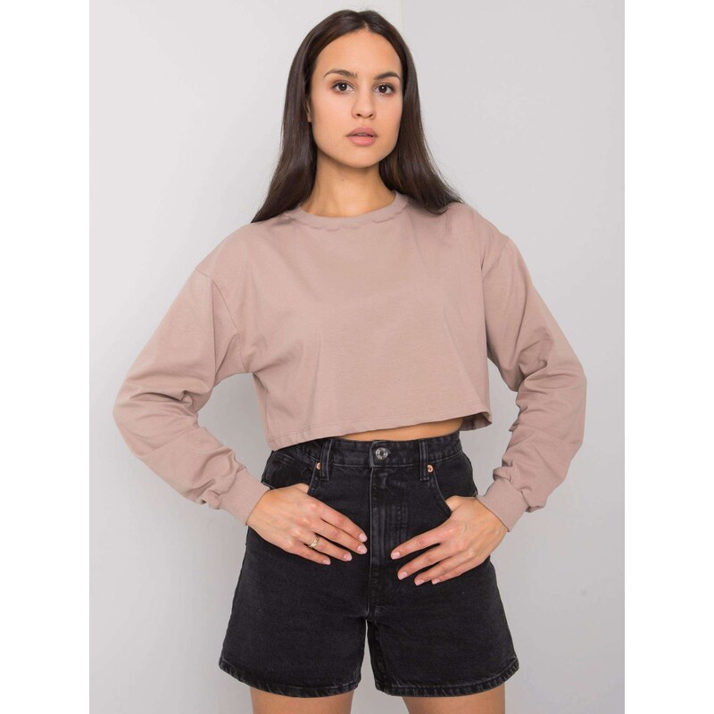 BASIC Feel Good Blouse-RV-BZ-7309.54-dark beige 64666632