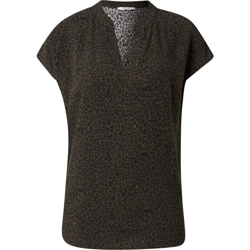 ABOUT YOU Tričko Mele kaki / čierna 55004475