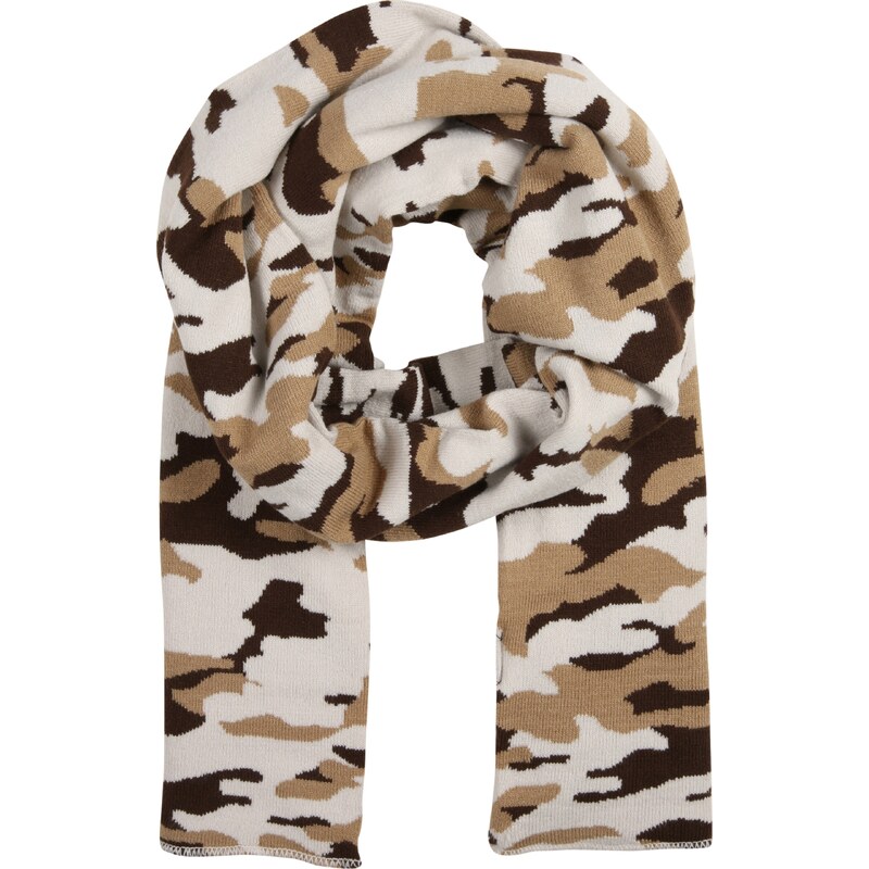 Urban Classics Šál tmavohnedá / farby bahna / svetlosivá 54228186