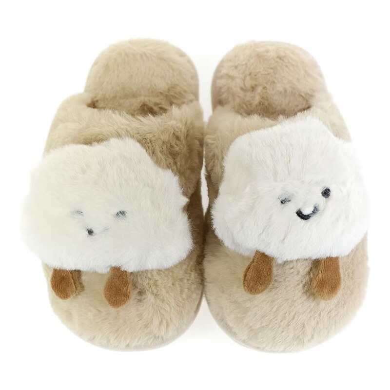 JOHN-C Detské béžové papuče OBLÁČIK 29114522