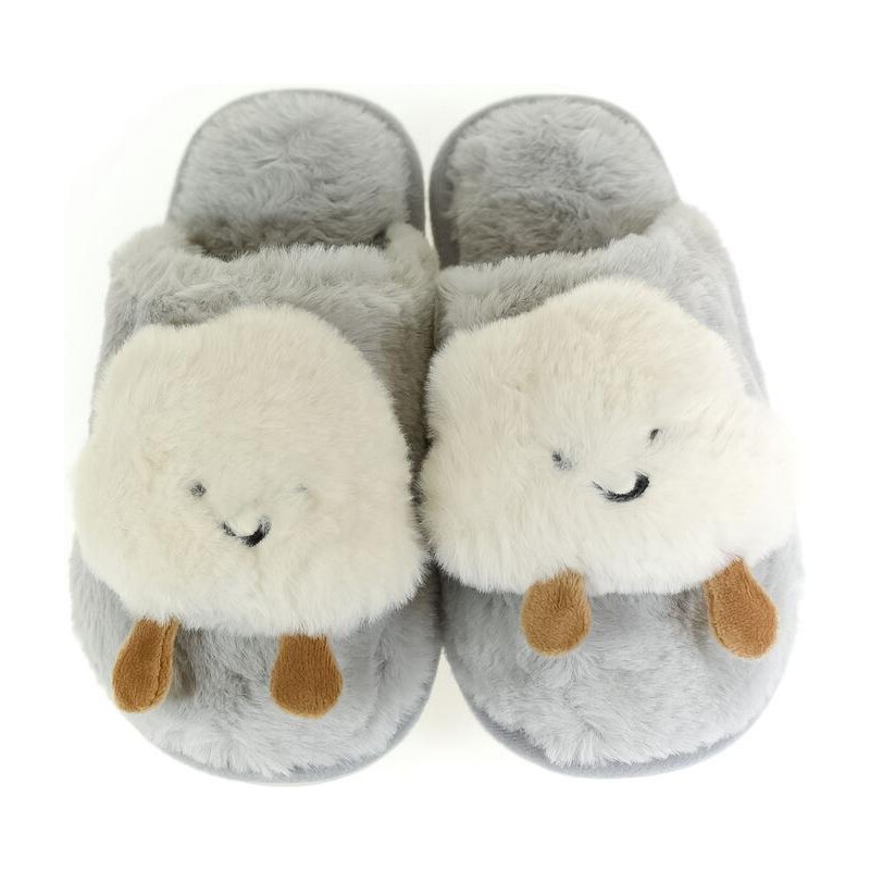 JOHN-C Detské sivé papuče OBLÁČIK 29114523