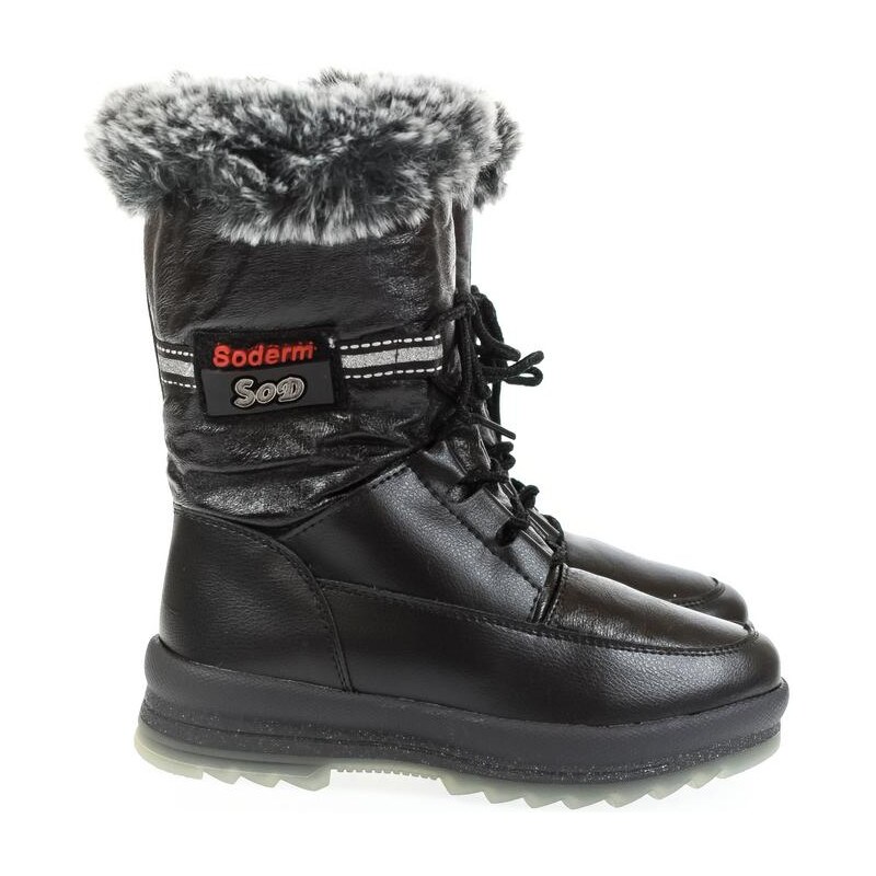 PUR Detské čierne čižmy MIJA 29114535