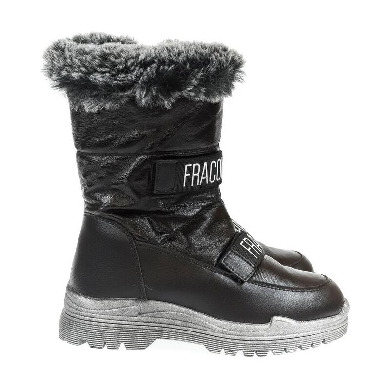 JOHN-C Detské čierne čižmy FRACO 29114537