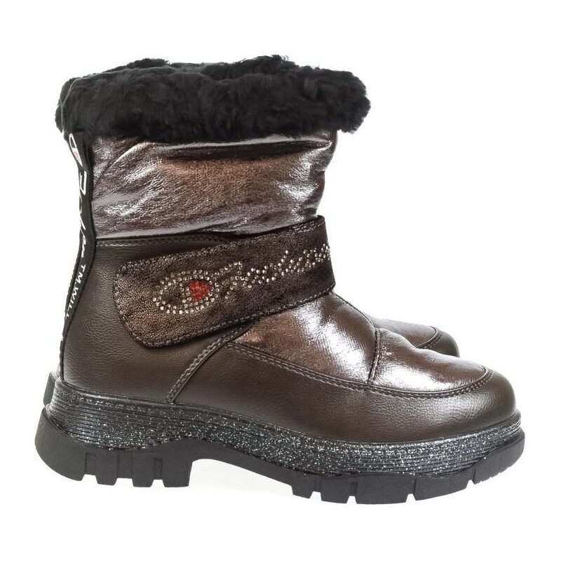JOHN-C Detské bronzové čižmy FASHION 29114539