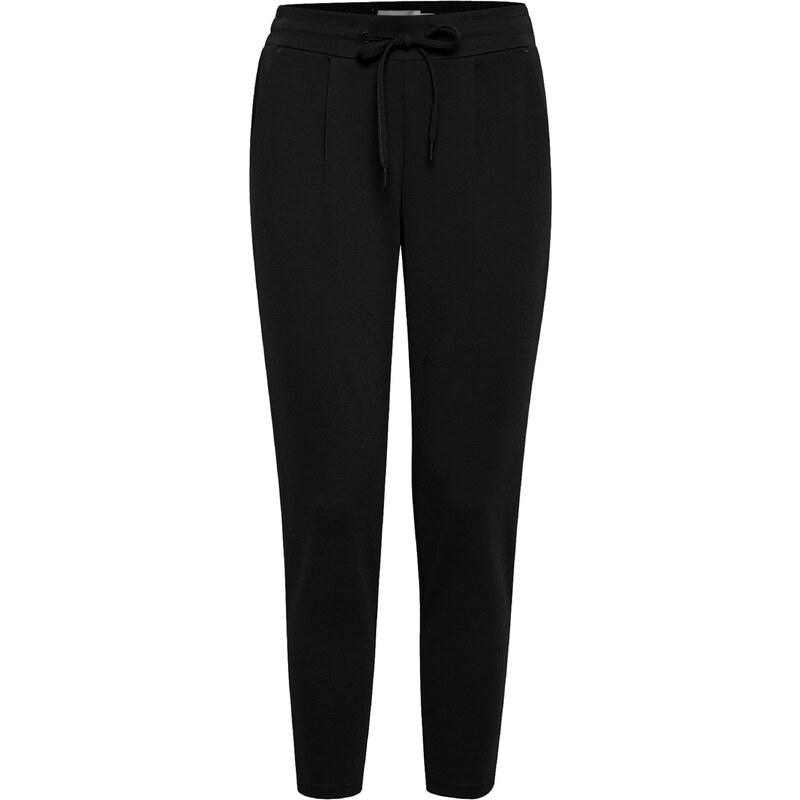 ICHI Plisované nohavice Kate čierna 64457897