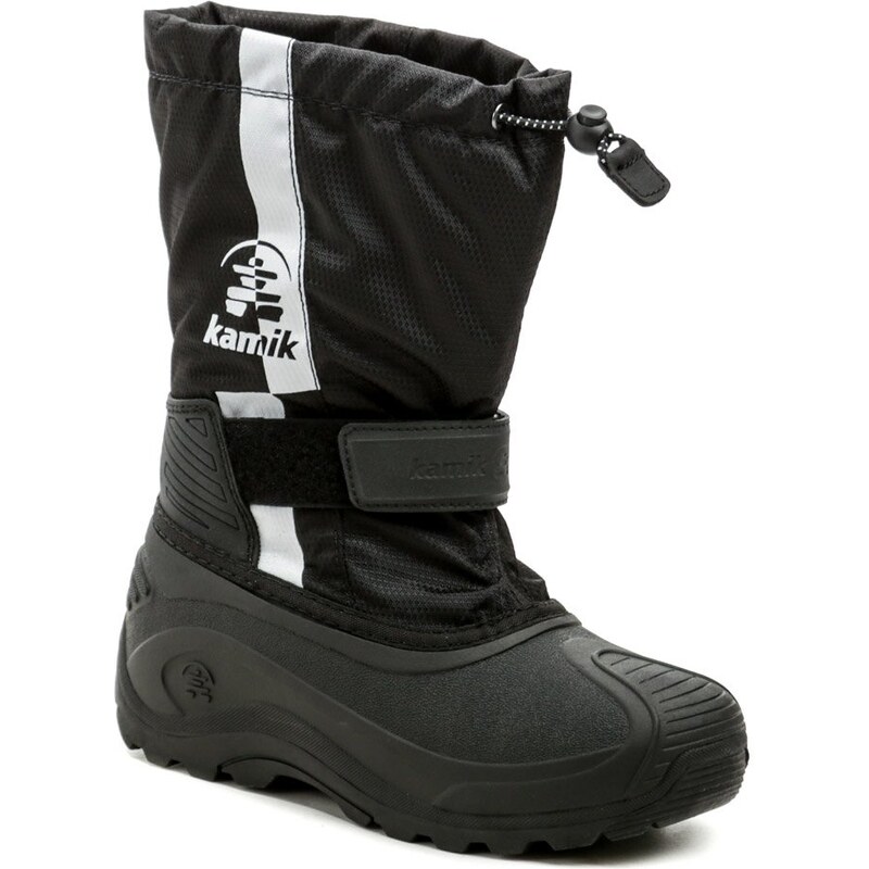 KAMIK STRIPE black detské zimné snehule 29118623