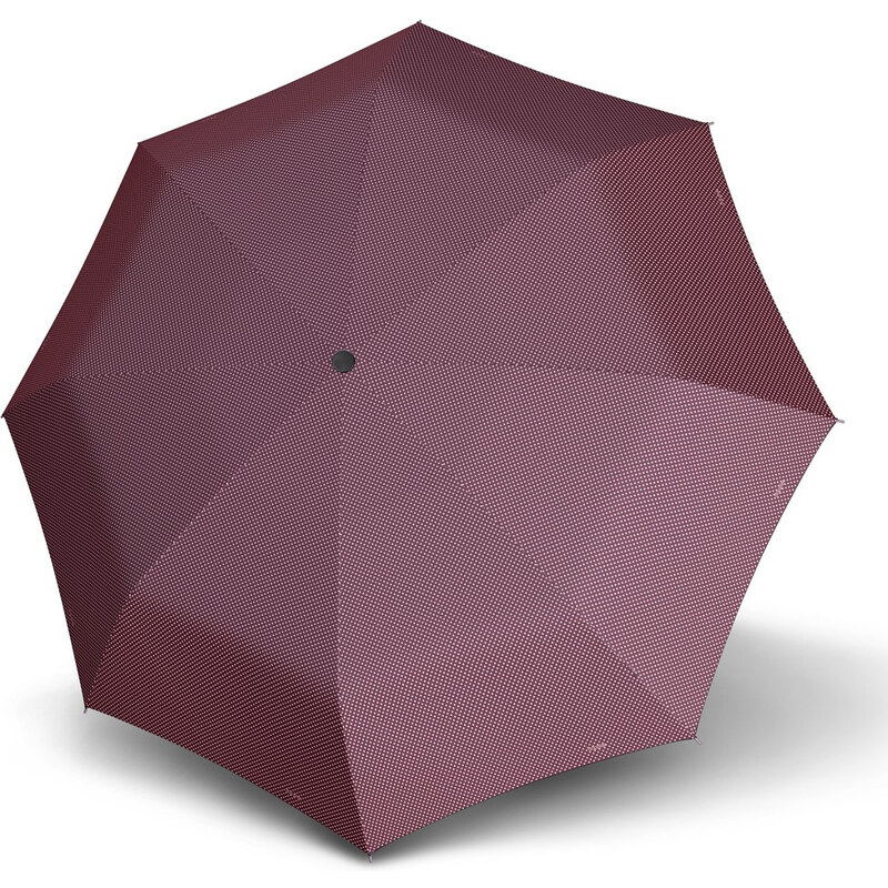 Vínový skladací mechanický plochý dámsky dáždnik Bruan
