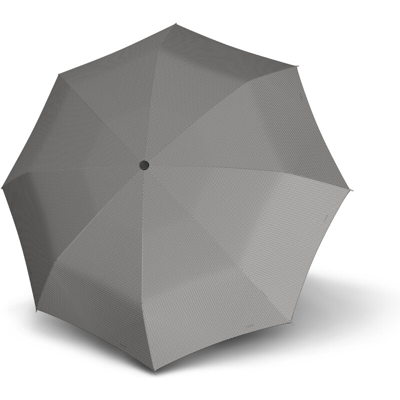 Sivý skladací mechanický plochý dámsky dáždnik Bruan