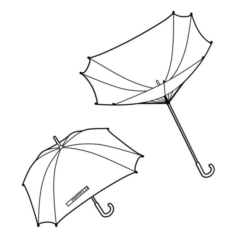Fialový skladací mechanický dáždnik Arley