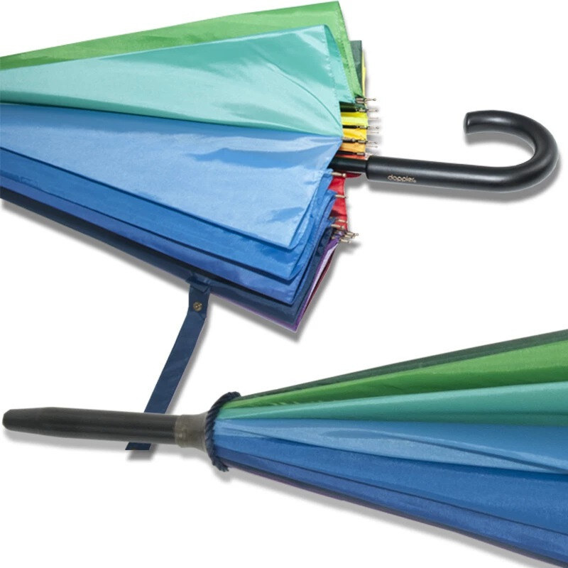 Dúhový farebný mechanický dámsky holový dáždnik Taffona