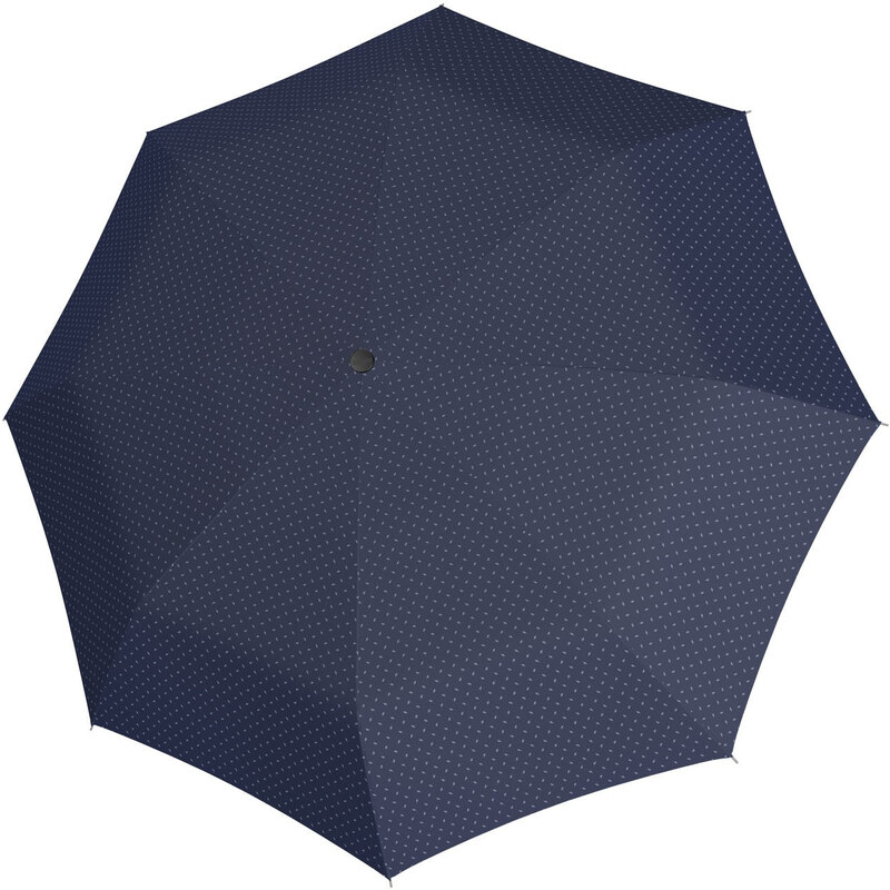 Modrý Mini Slim dámsky mechanický skladací plochý dáždnik Sven