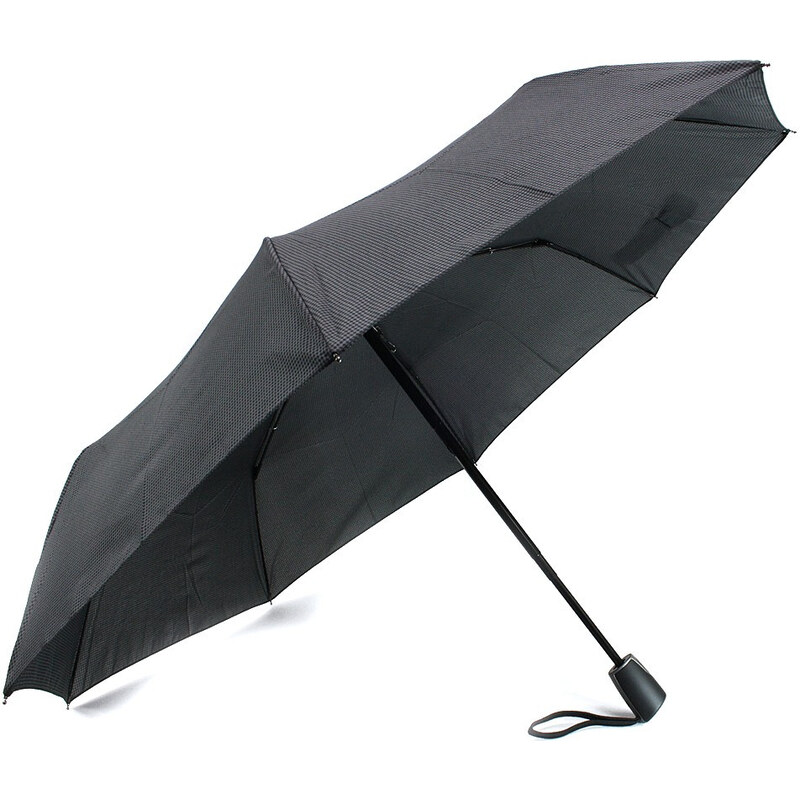 Šedočierny plne automatický skladací pánsky dáždnik Arlen