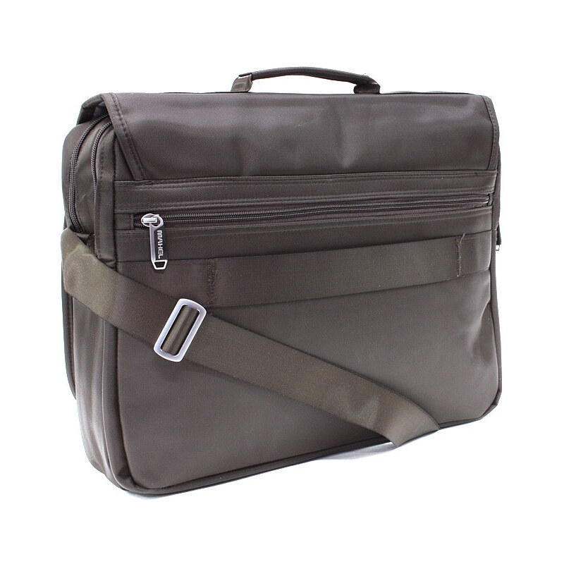 Mahel Kvalitná tmavo hnedá pánska taška na notebook Zaiden