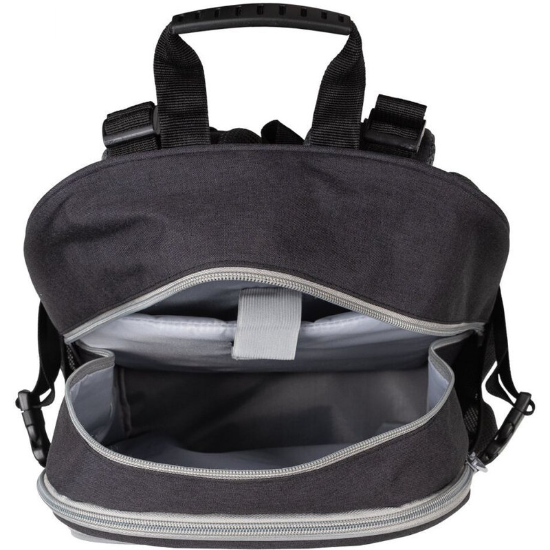 Čierny zipsový vodeodolný školský batoh Delmore