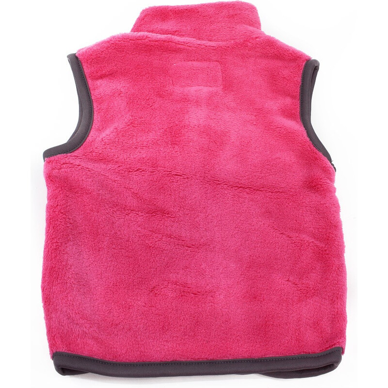 Růžová dívčí chlupatá vesta Jenson - velikost 9-12 m