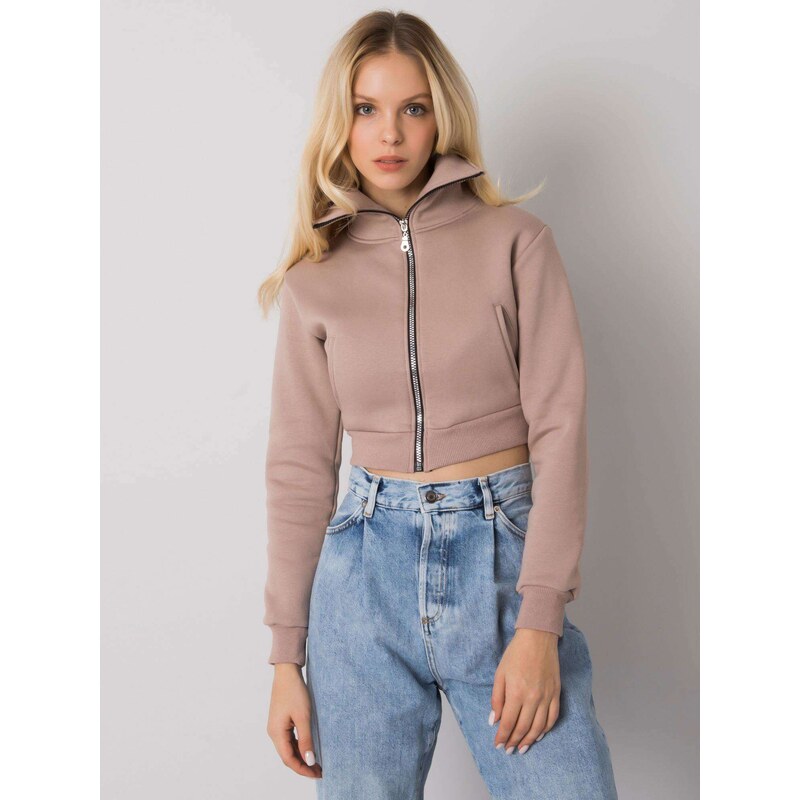 RUE PARIS Sweatshirt-RV-BL-7305.79-dark beige 64791916