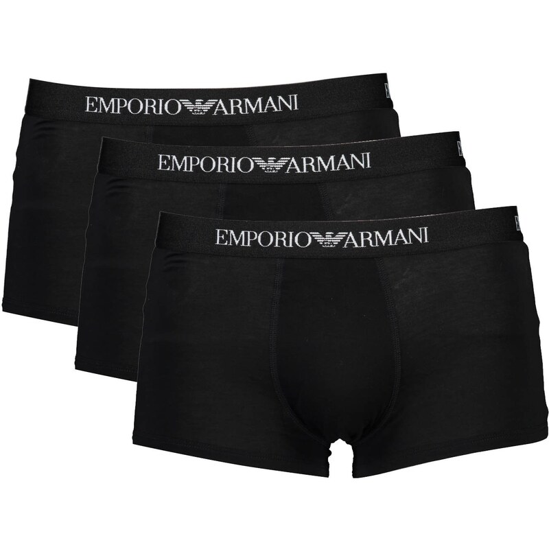 EMPORIO ARMANI Pánske boxerky 3 kusy | čierna 111610-CC722_NERO_21320 47378389