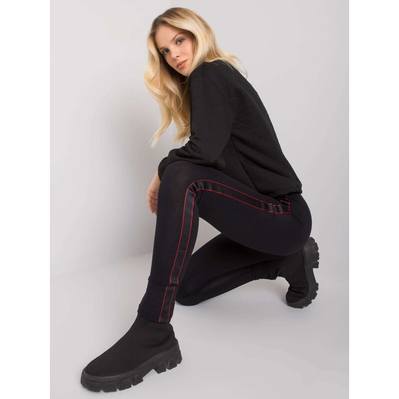 RUE PARIS Leggings-RV-LG-7377.05P-black 64684523