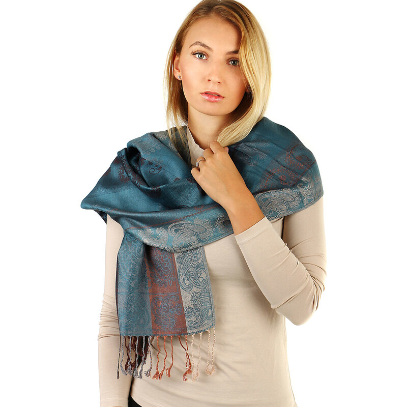 Glara Dámska maxi vzorovaný šál 29078706