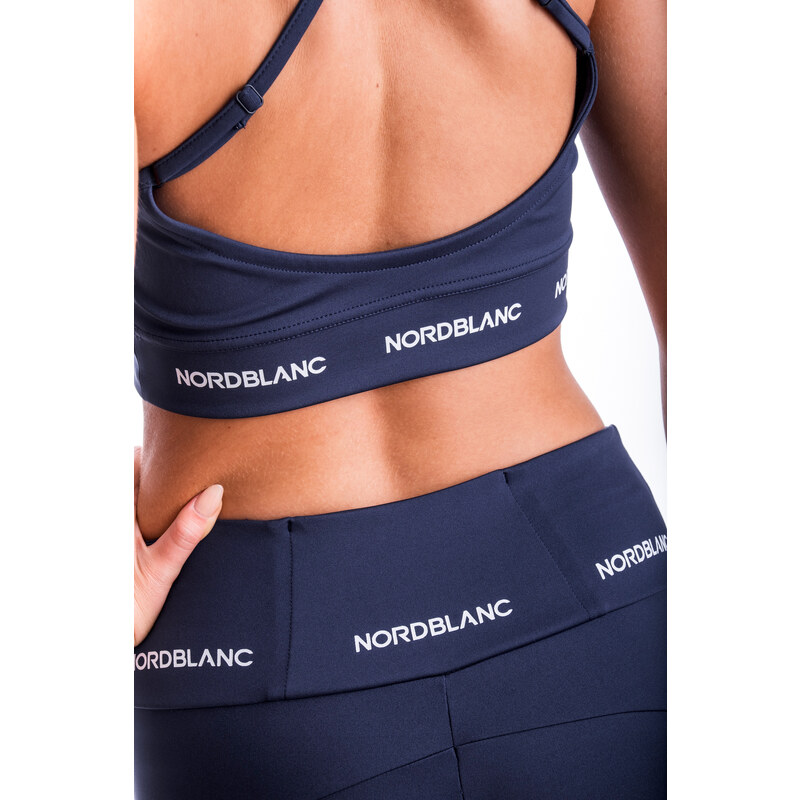 Nordblanc Modrá dámska fitness podprsenka SPIRITUAL