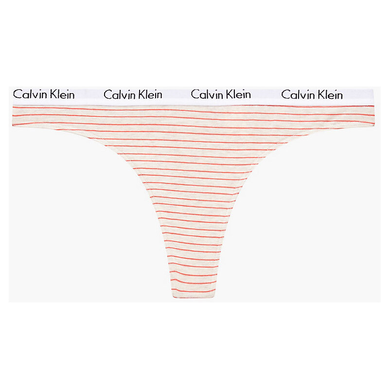 E-shop Tangá D1617E - WAN - béžová s prúžkom - Calvin Klein