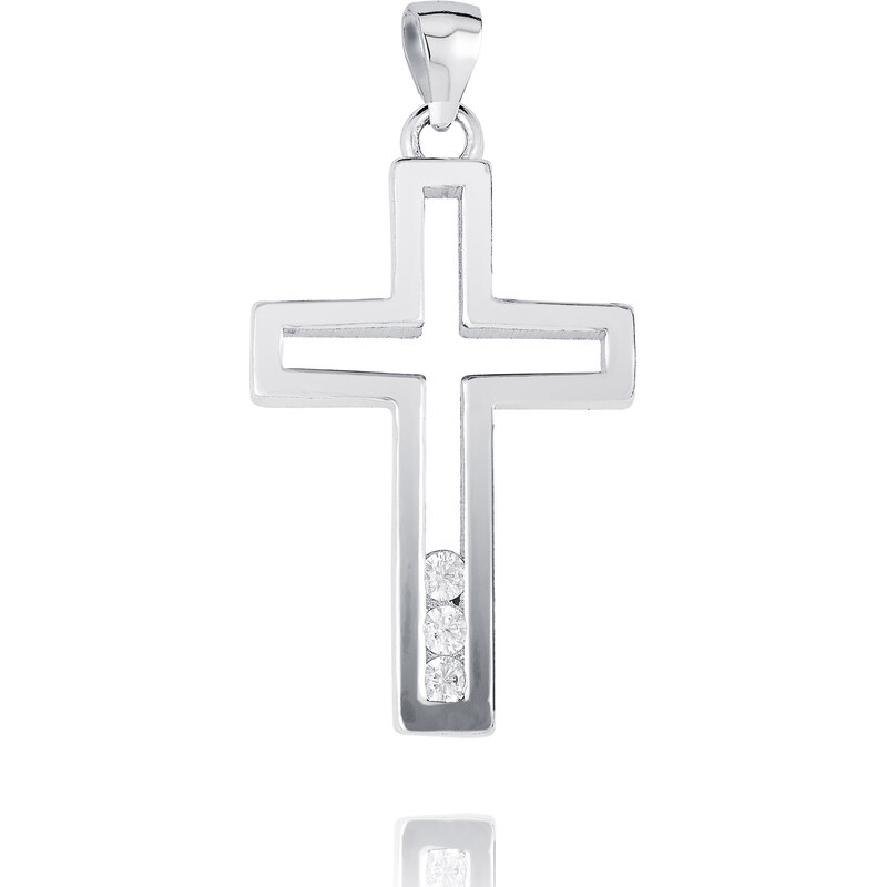 NUBIS Strieborný prívesok krížík NB4217 63974240