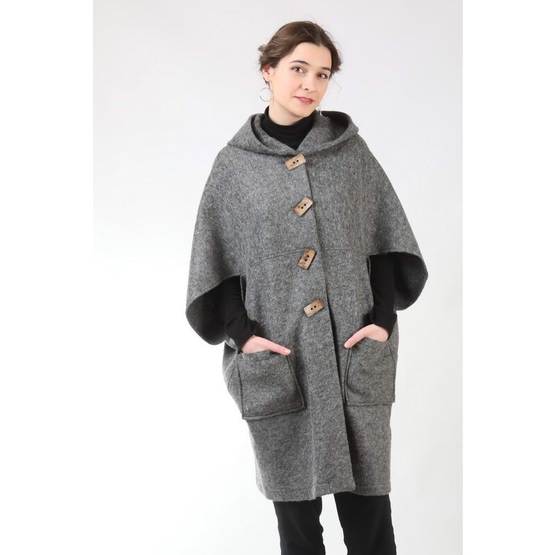 Glara Originálny kabátik z varenej vlny 29182343