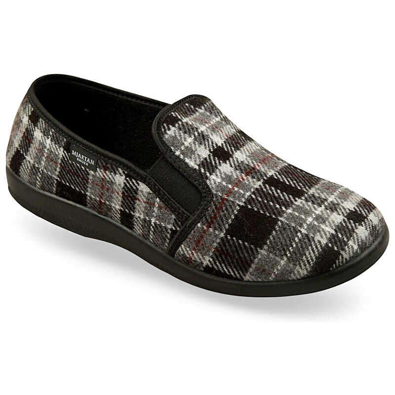 Mjartan pánske uzavreté papuče - nezateplené, gumička 24431767