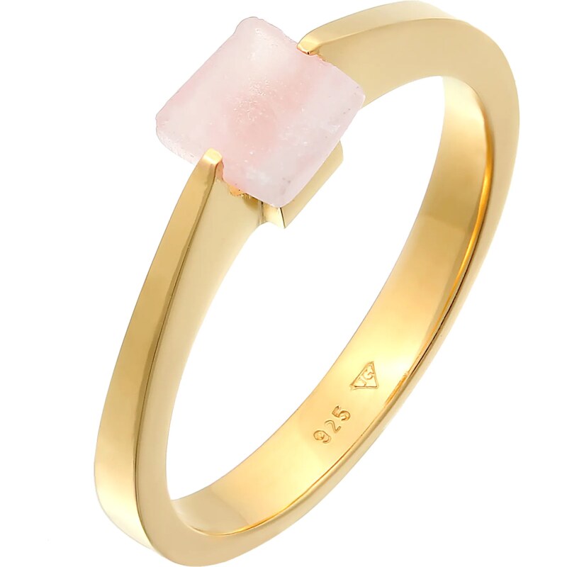 ELLI PREMIUM Prsteň zlatá / svetloružová 54228262