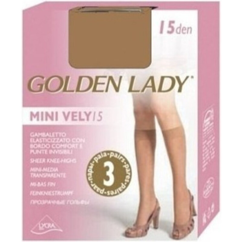 Golden Lady Dámske podkolienky MINI VELY (3 PARY) 43565090