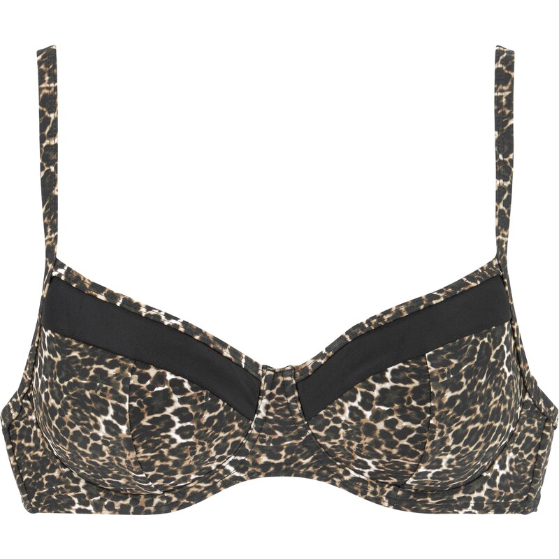 LASCANA Bikinový top hnedá / čierna 54228297