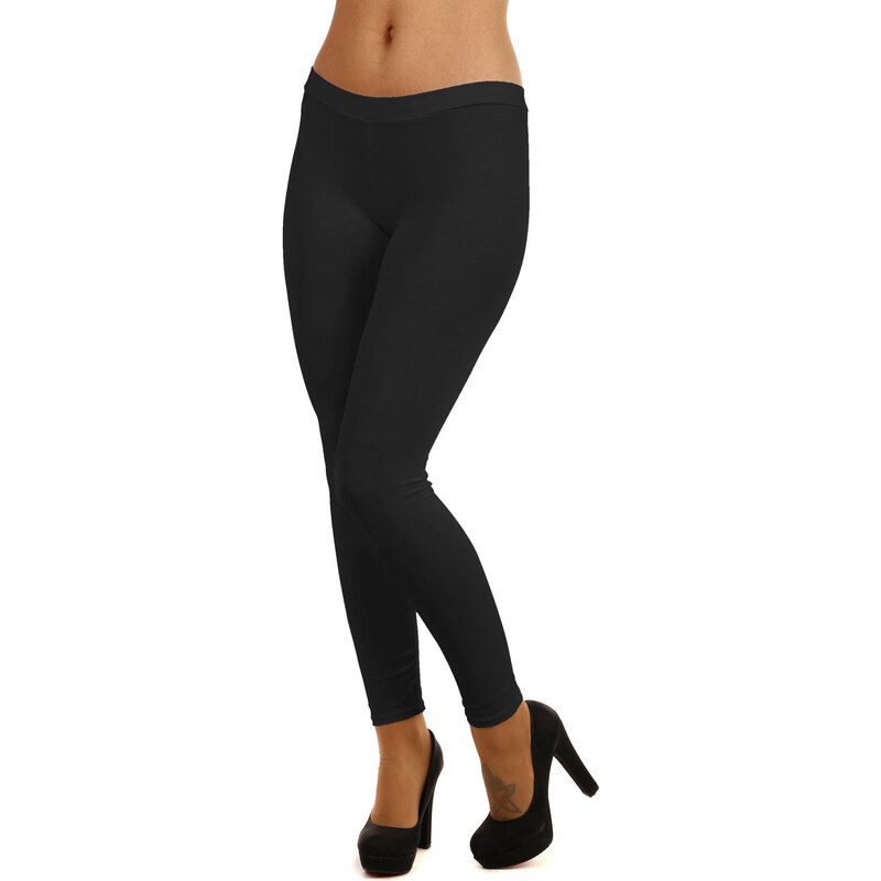 Glara Dámske jednofarebné legíny 8396730