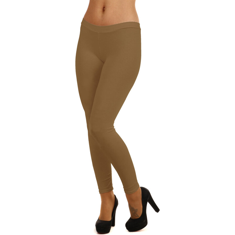 Glara Dámske jednofarebné legíny 8396732