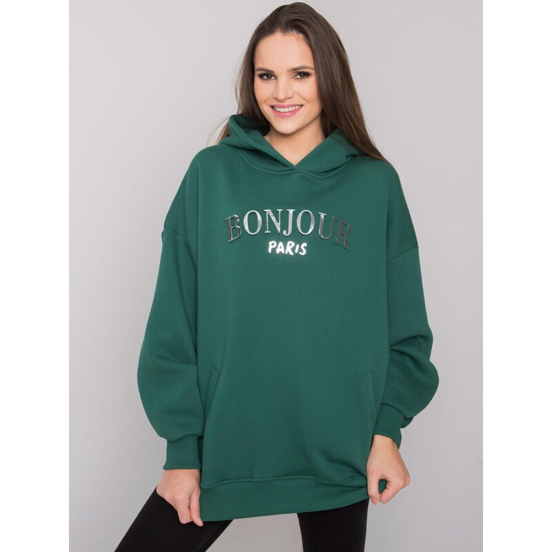 RUE PARIS Sweatshirt-RV-BL-7357.35X-dark green 64787519