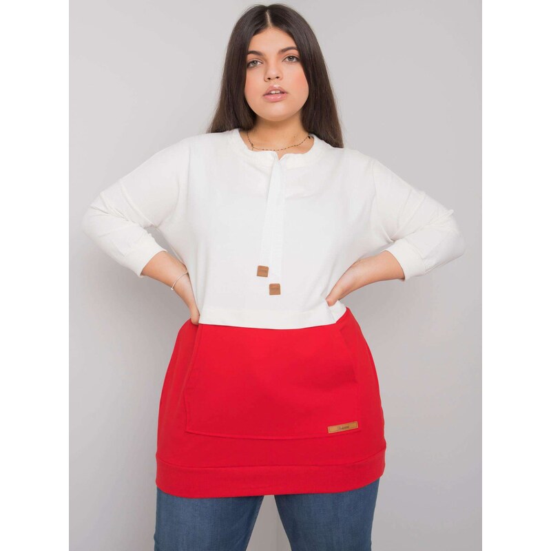 RELEVANCE Sweatshirt-RV-BL-6845.51P-white-red 64787523