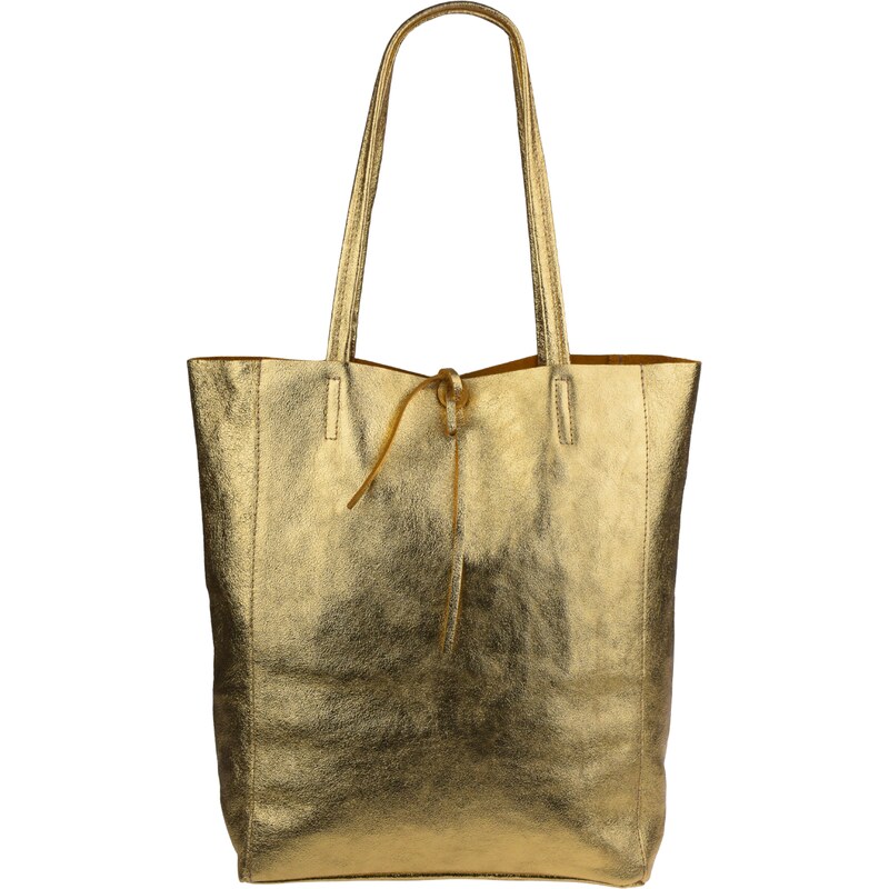 Zlatá kožená talianska kabelka Annalisa Oro Lucida NovaKabelka.sk 29307111