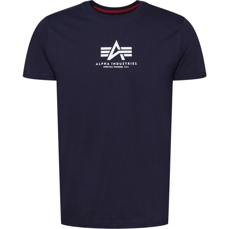 ALPHA INDUSTRIES Tričko námornícka modrá / biela 29328684