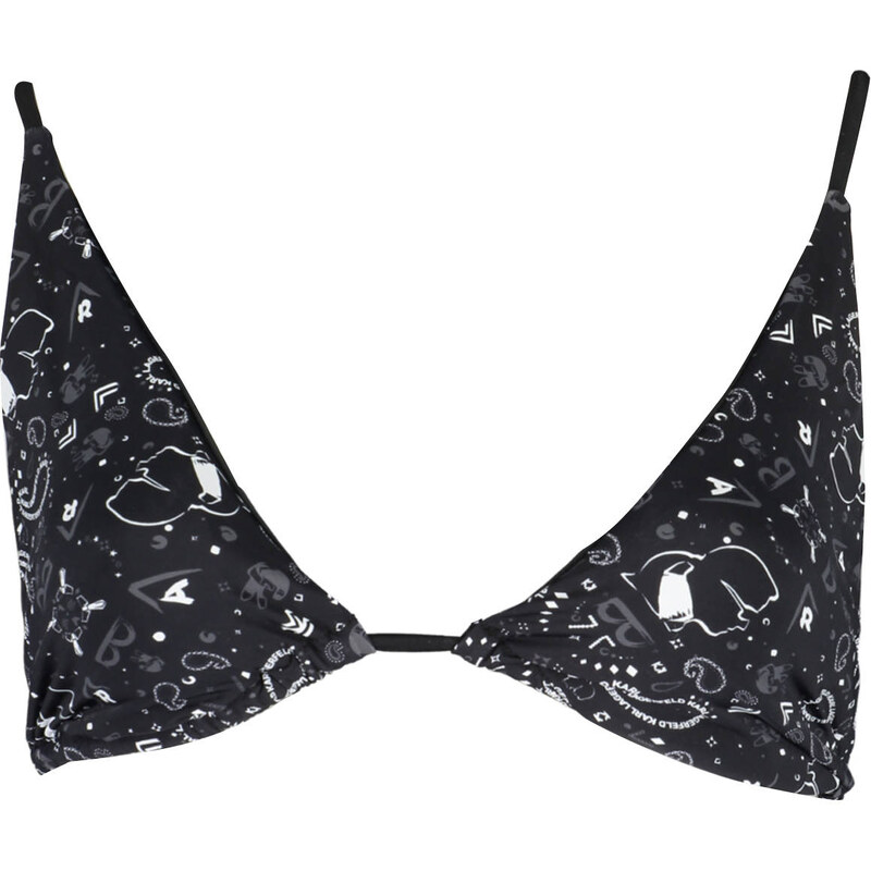 KARL LAGERFELD BEACHWEAR Čierny vrchný diel bikín KARL LAGERFELD 64793865