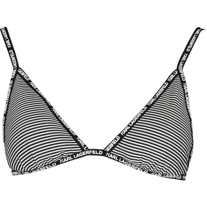 KARL LAGERFELD BEACHWEAR Čierny vrchný diel bikín Karl Lagerfeld 64709712